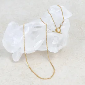 22K Gold Plated Thin Chain Necklace