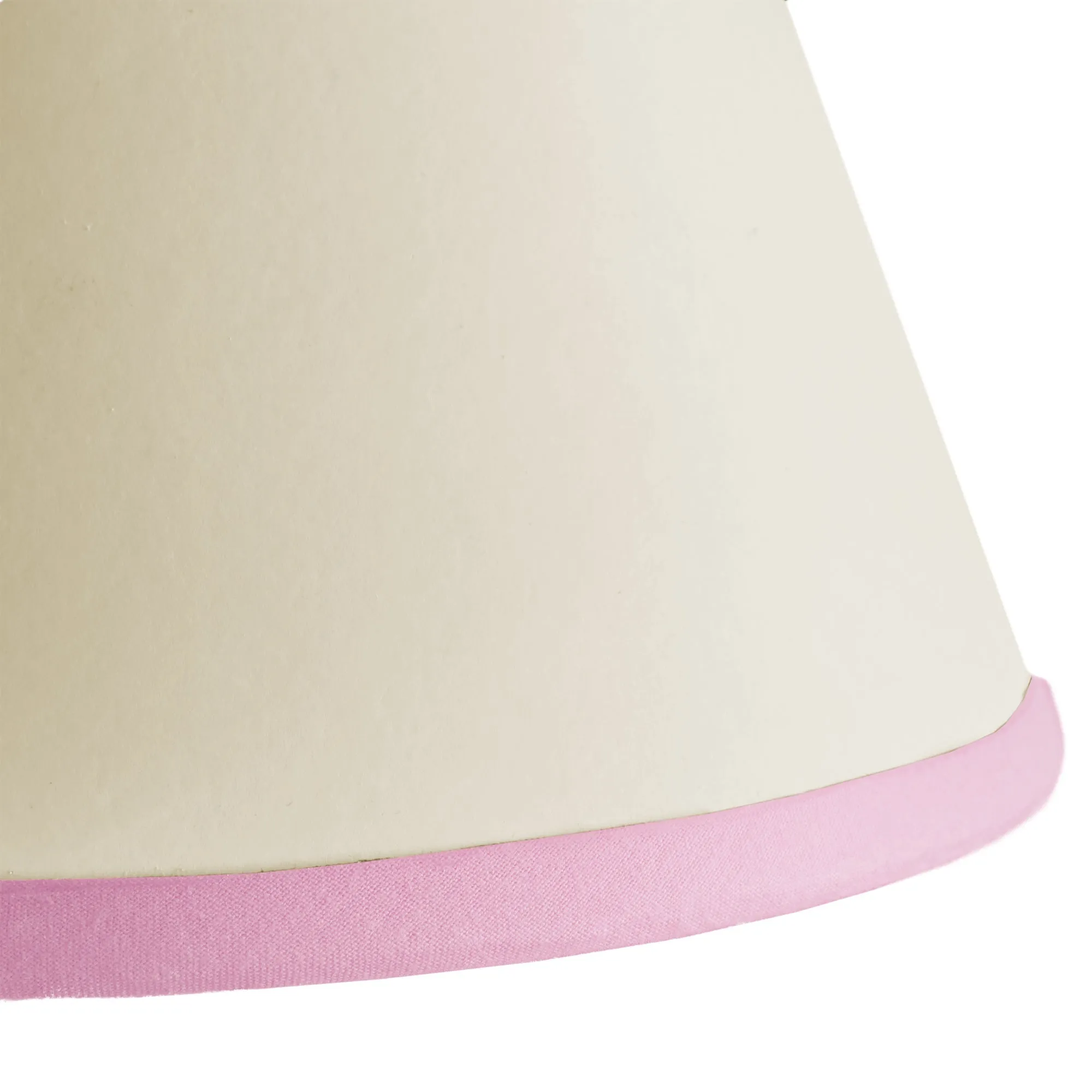 25cm Empire Top n Tail shade in cream card with pale pink tape