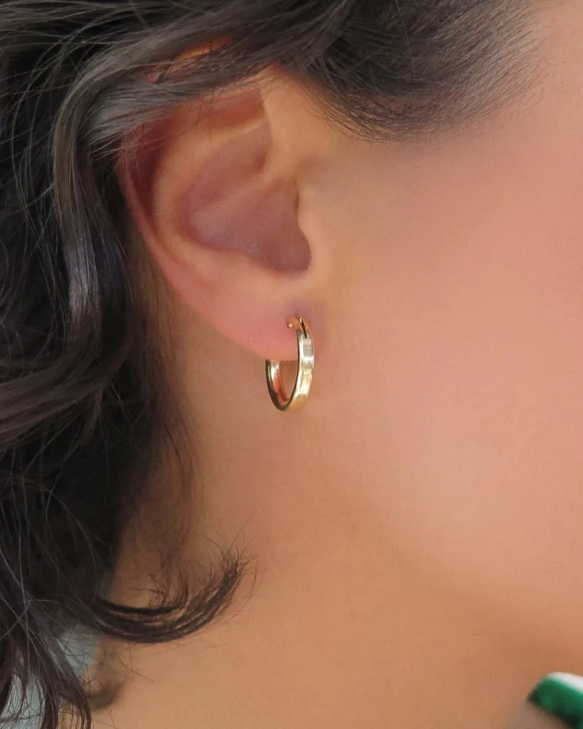 3mm Thick Hoop Earrings