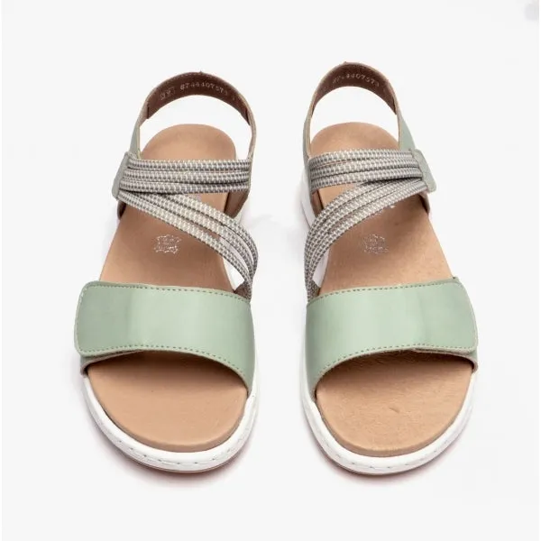 64353-52 Ladies Adjustable Sandals Green