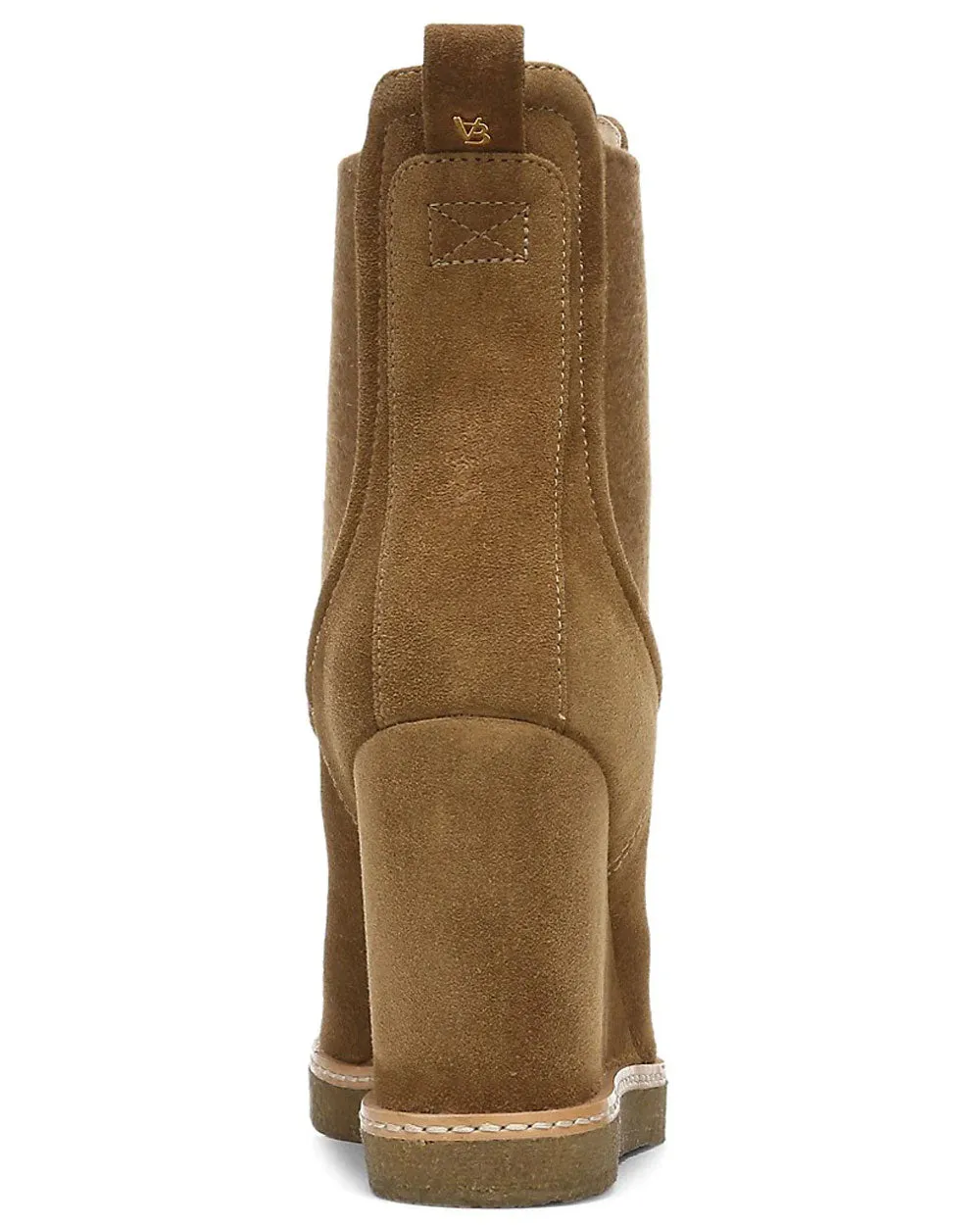 Aari Suede Wedge Bootie in Hazelnut