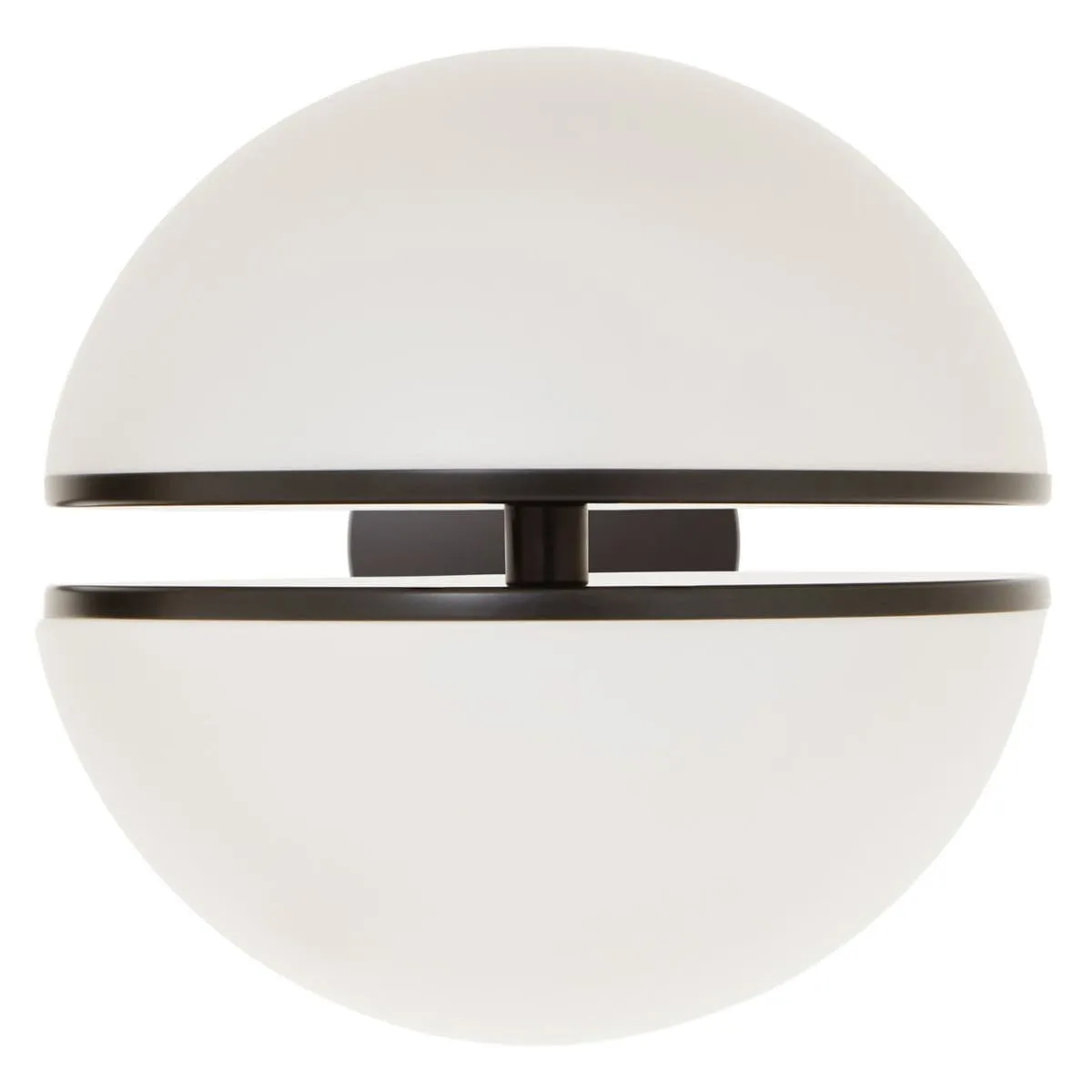 Abira Matte Black Ball Wall Light