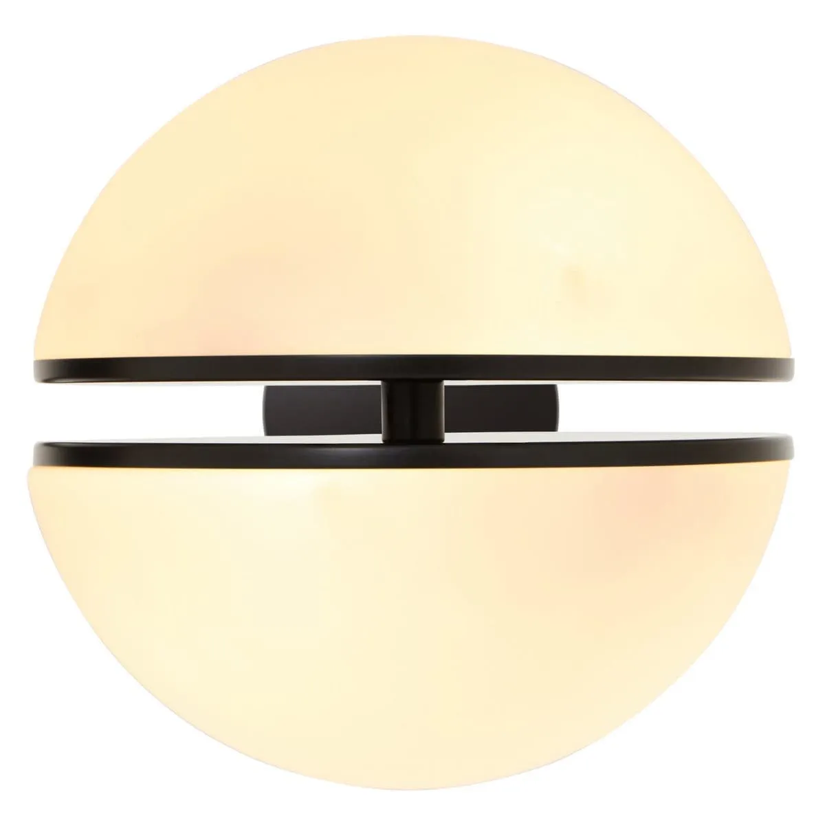 Abira Matte Black Ball Wall Light