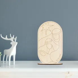 Abstract Nativity Scene Standee