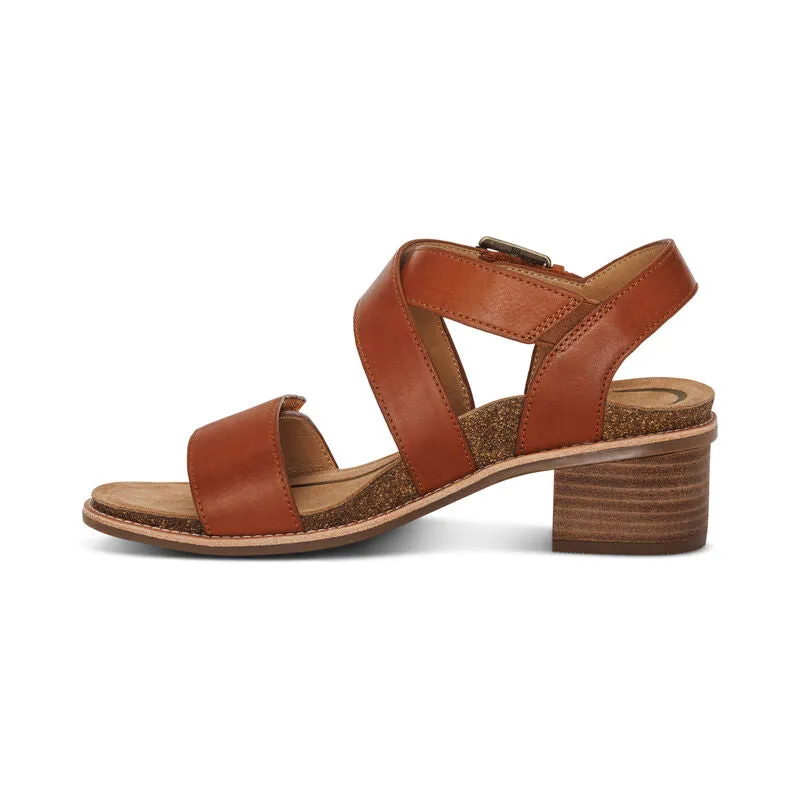 Aetrex Kristin Cognac Women's Sandal