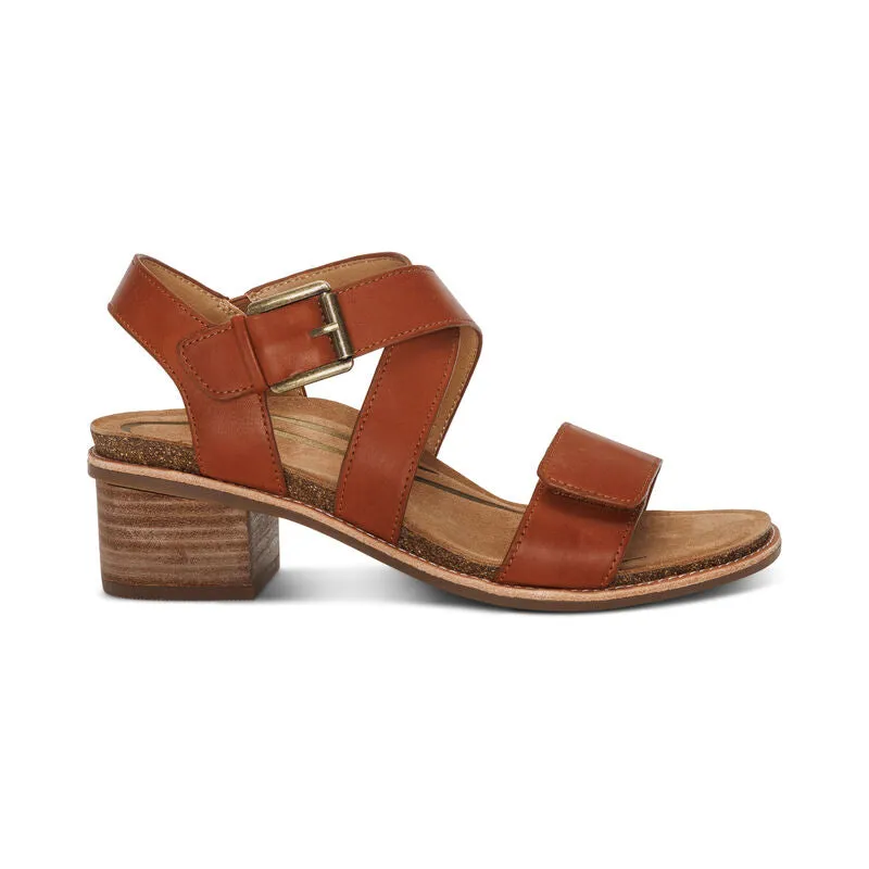 Aetrex Kristin Cognac Women's Sandal