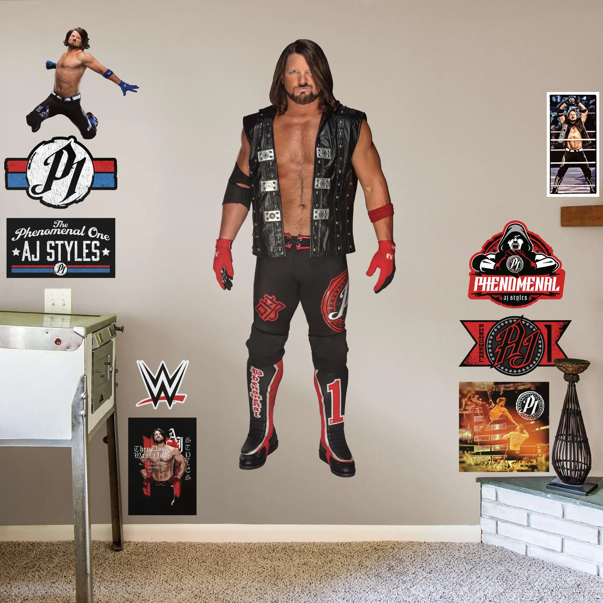 AJ Styles - Officially Licensed Removable Wall Decal