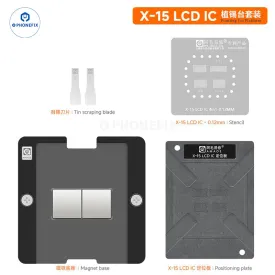 Amaoe iPhone X-15 Screen IC Reballing Stencil Tin Planting Platform