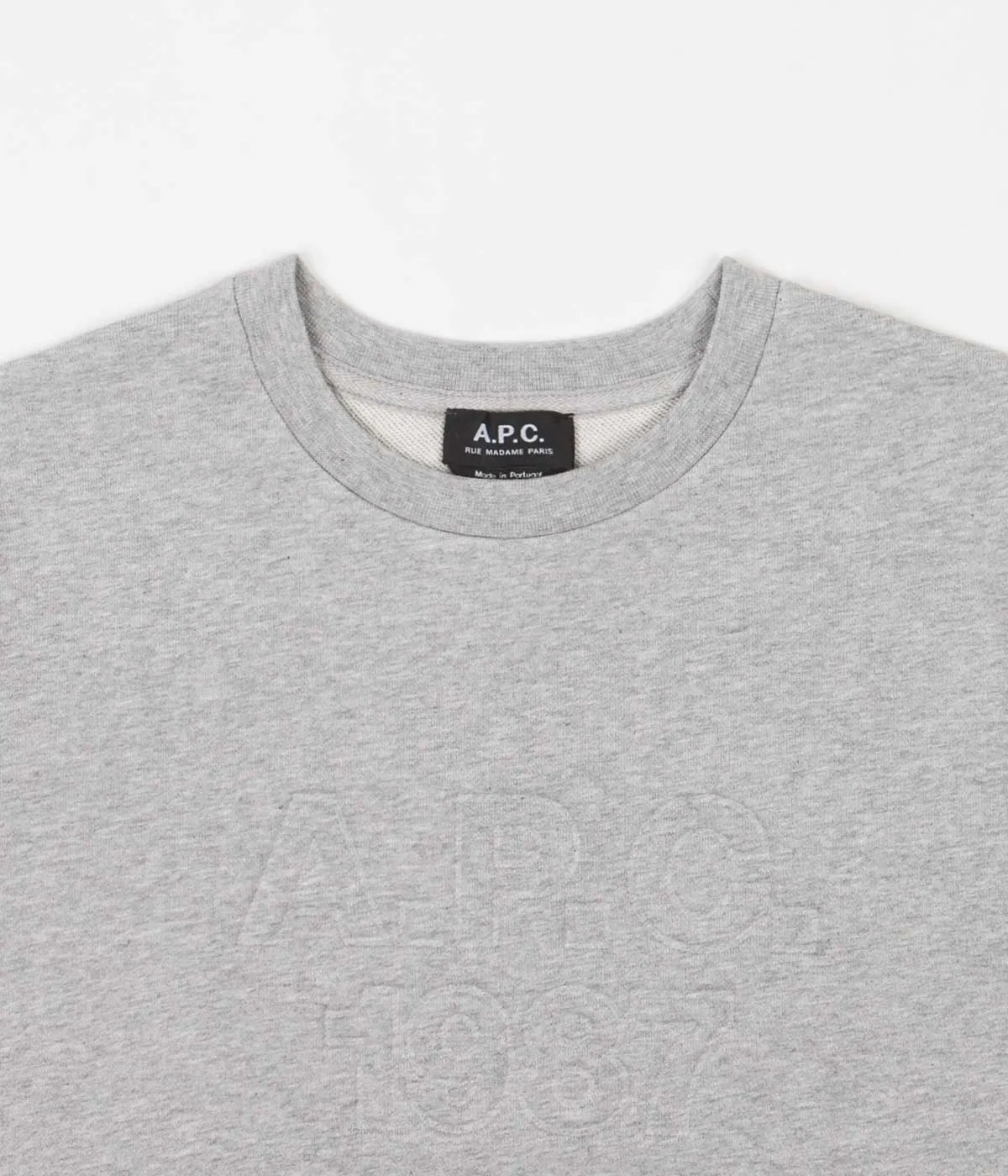 A.P.C. Dan Crewneck Sweatshirt - Heather Grey