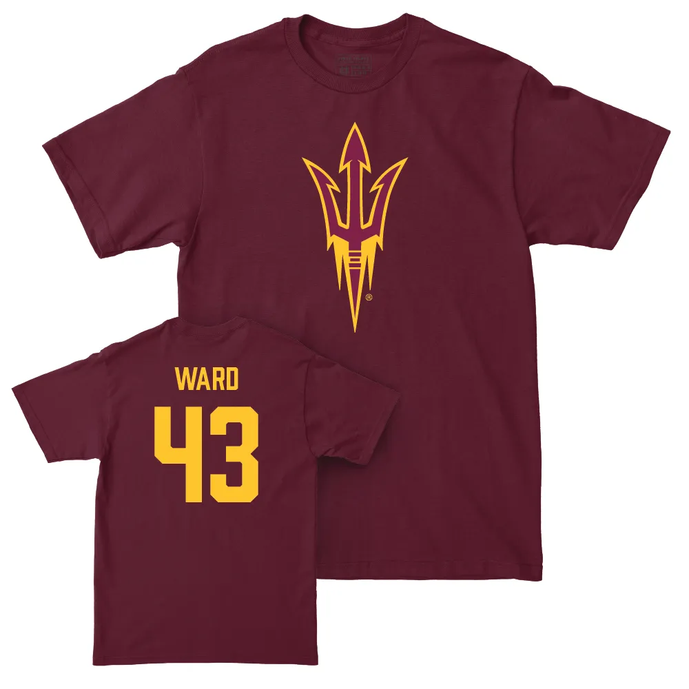 Arizona State Baseball Maroon Legacy Tee - Lawson Ward