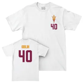 Arizona State Baseball White Logo Comfort Colors Tee - Jonah Giblin