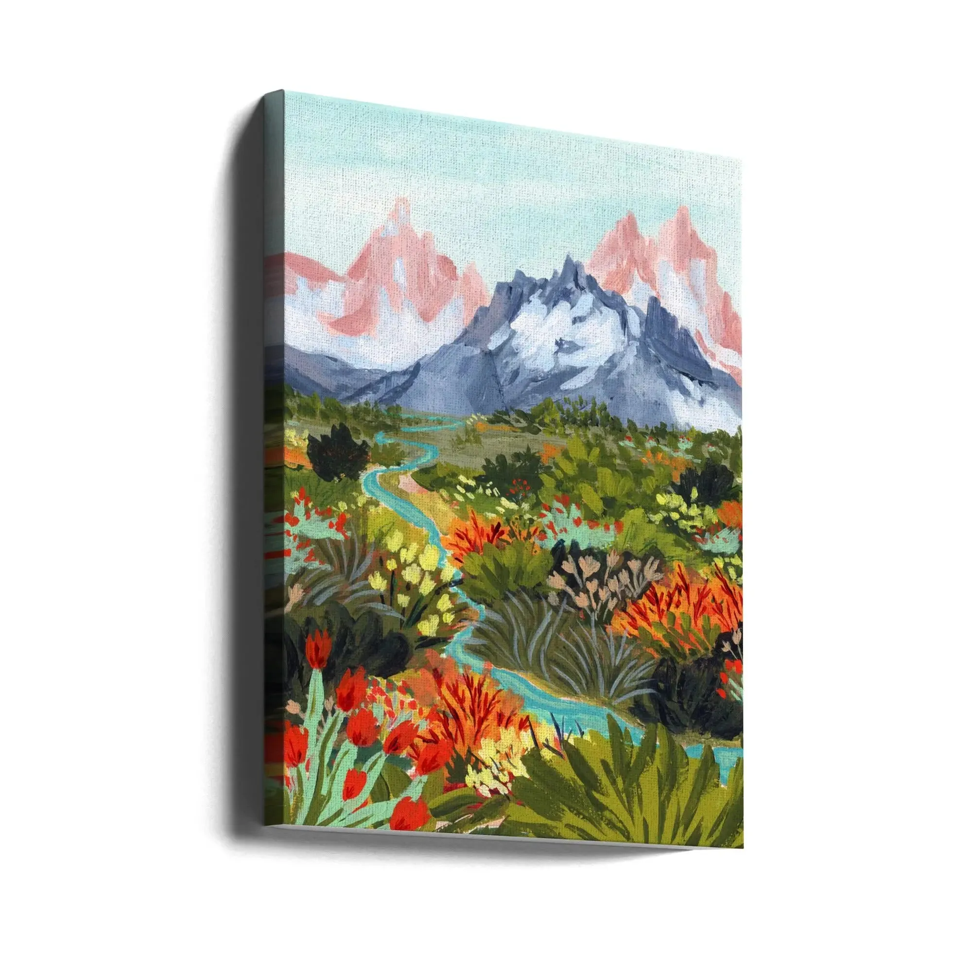 Autumn Mountains by Sarah Gesek - Colourful Landscape Print