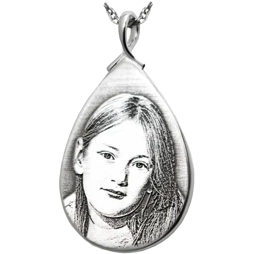 B&B 3D Photo Teardrop Pendant