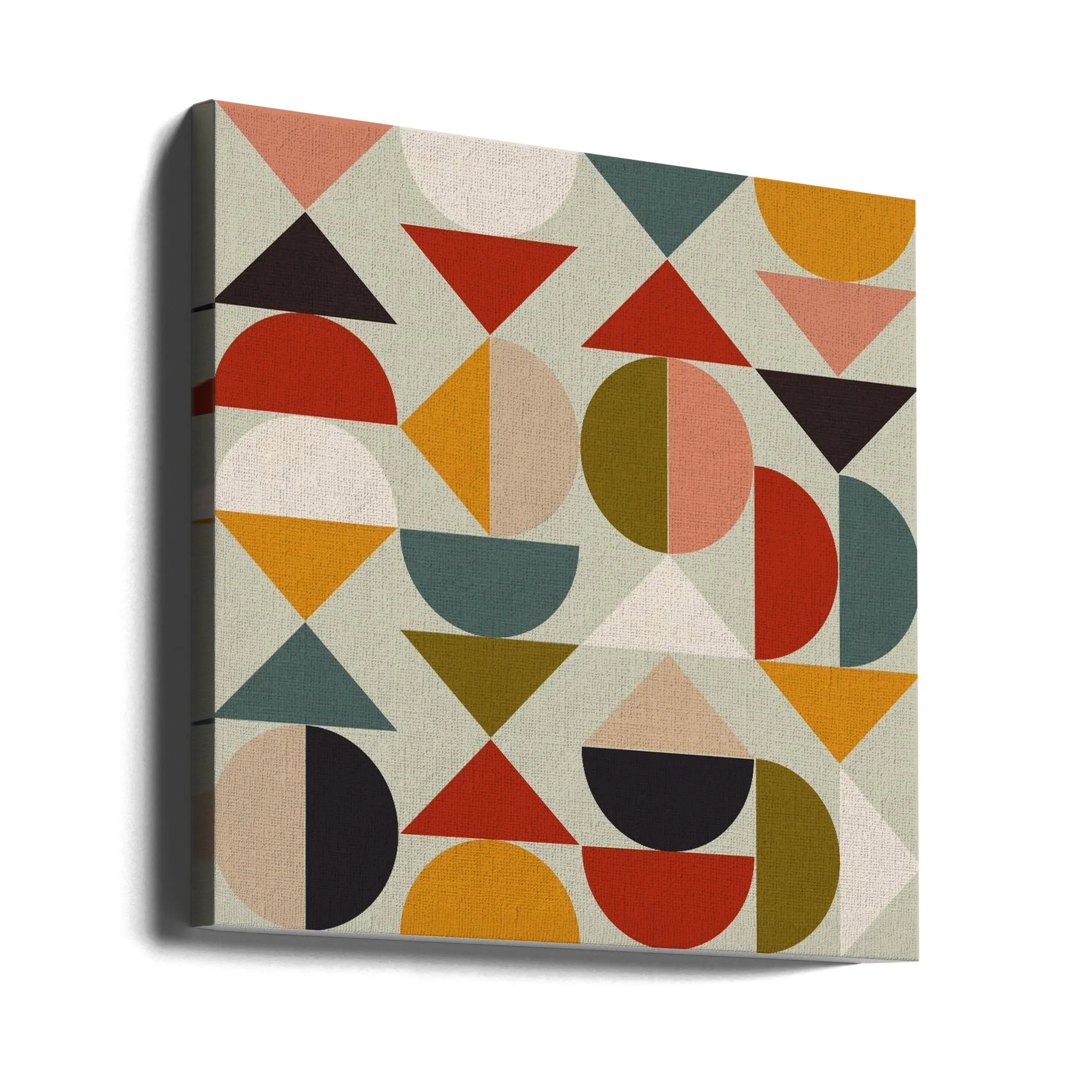 Bauhaus Modern - Square Stretched Canvas, Poster or Fine Art Print