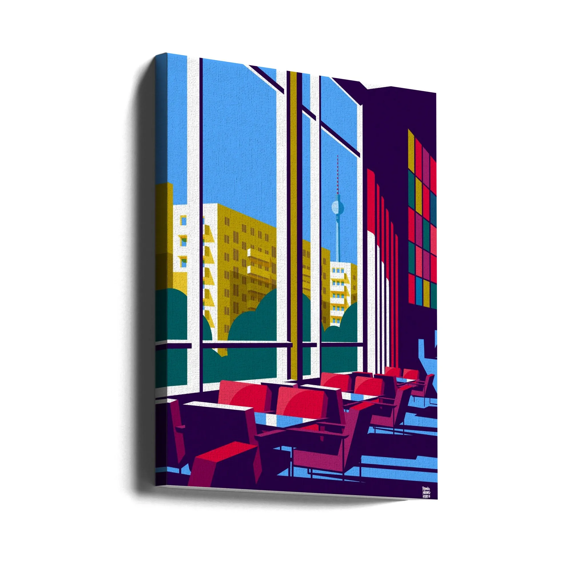 Berlin Kino International - Stretched Canvas, Poster or Fine Art Print