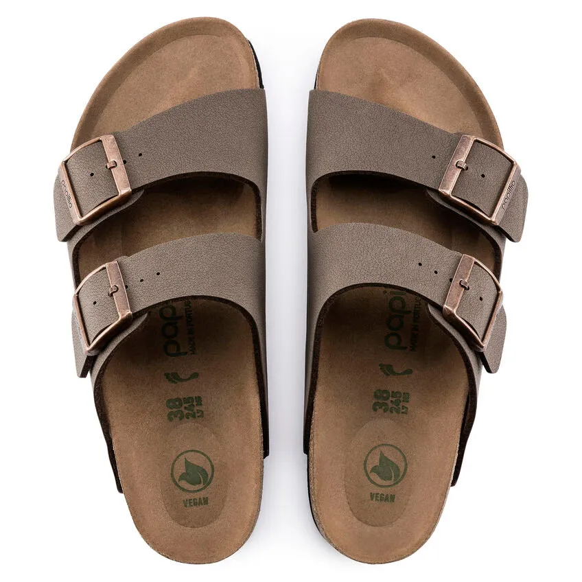 Birkenstock Arizona Platform Vegan Mocca Birkibuc Women's Narrow