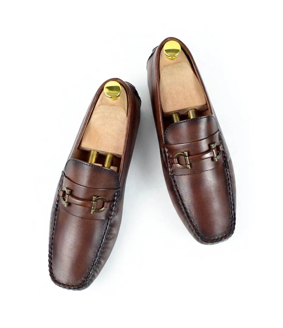 Bit Driving Loafer - Cognac