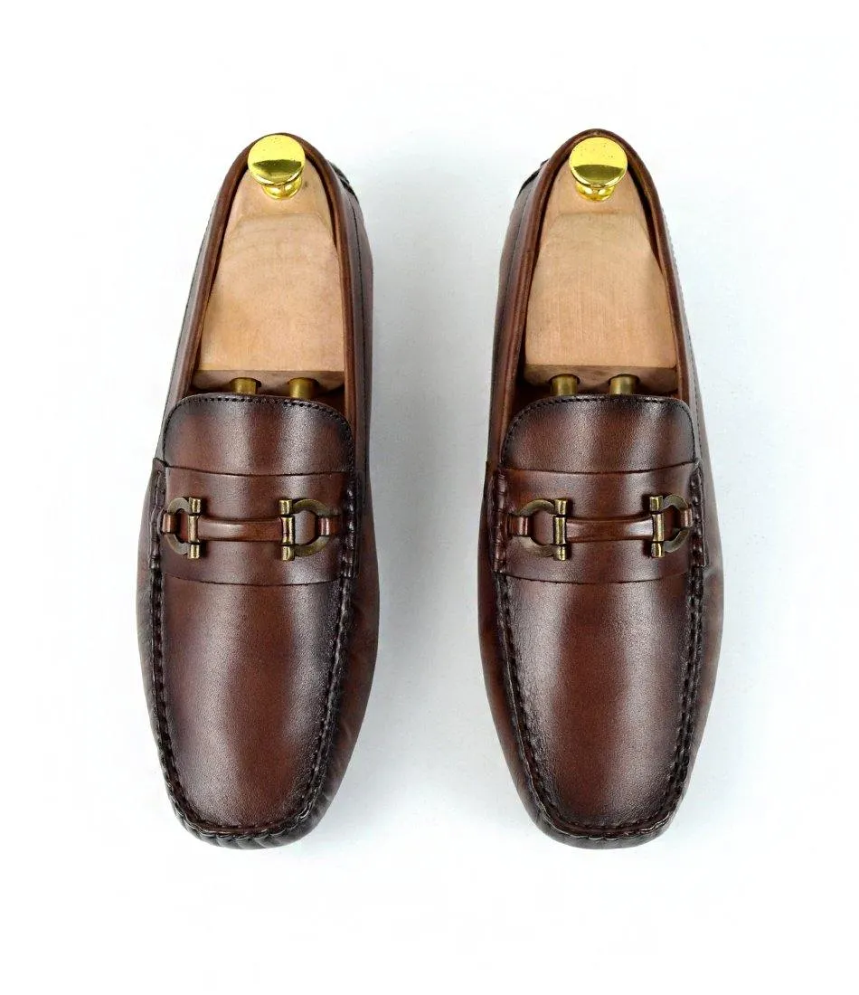 Bit Driving Loafer - Cognac