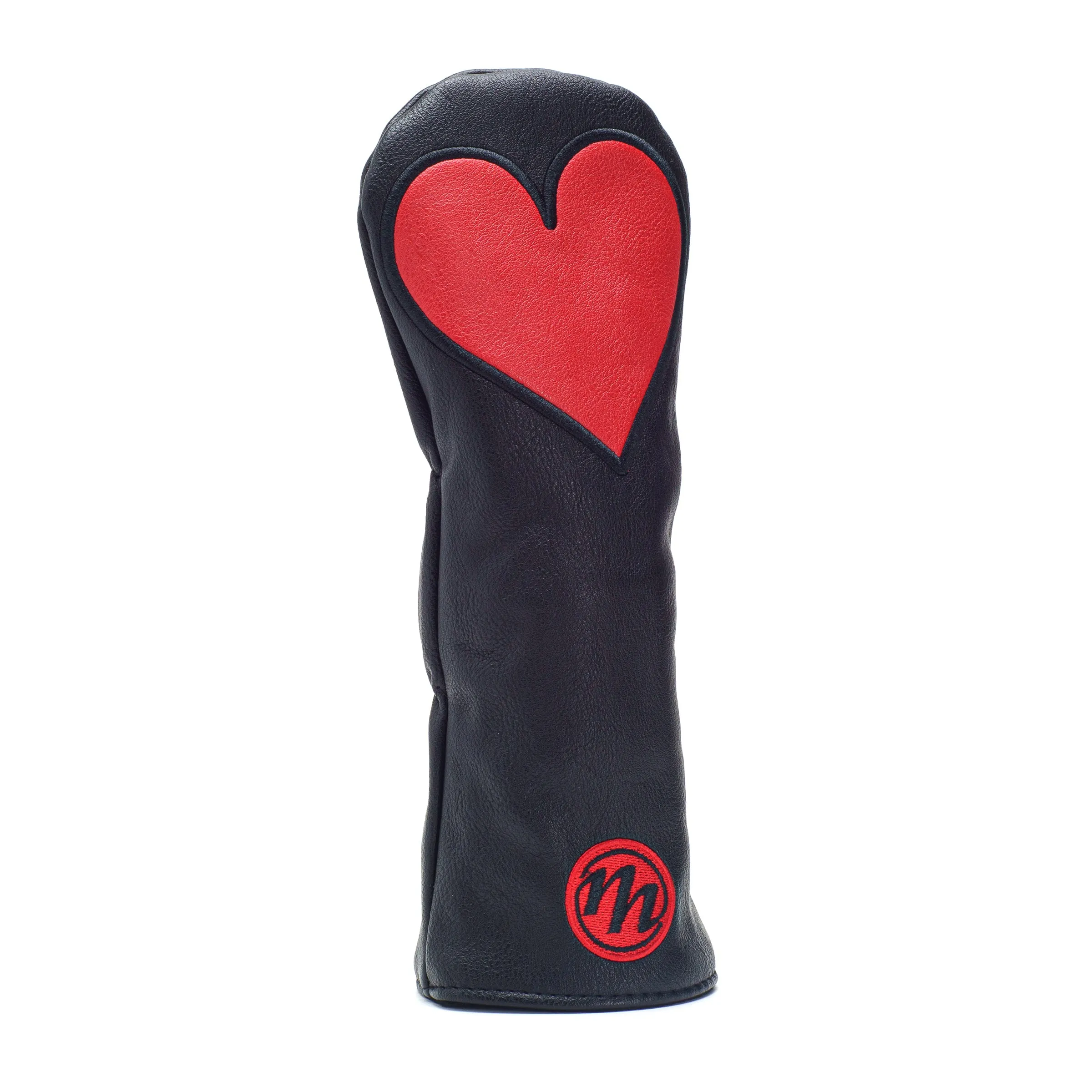 Black Playing Card Hearts Golf Fairway Wood Head cover