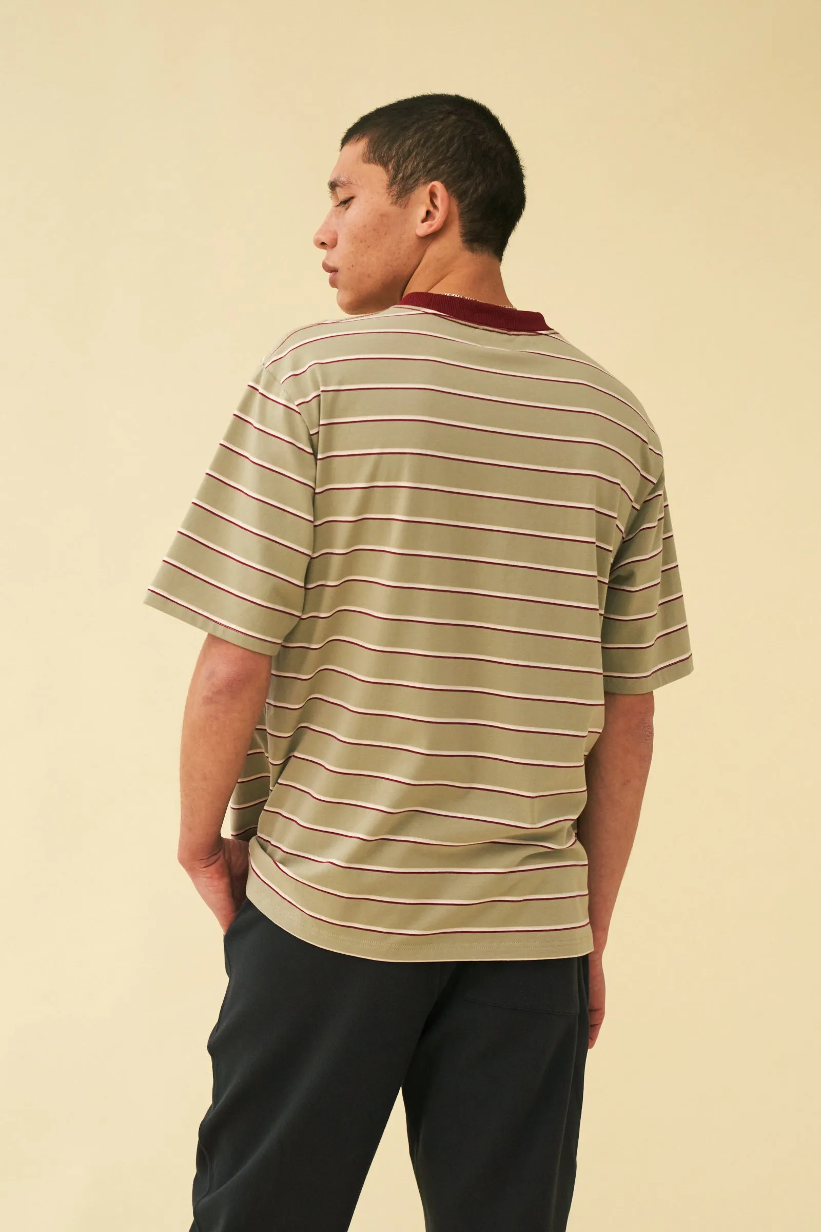 bound 'Sage Stripe' Tee