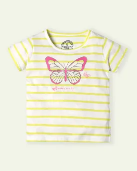 Butterfly Striped T-Shirt