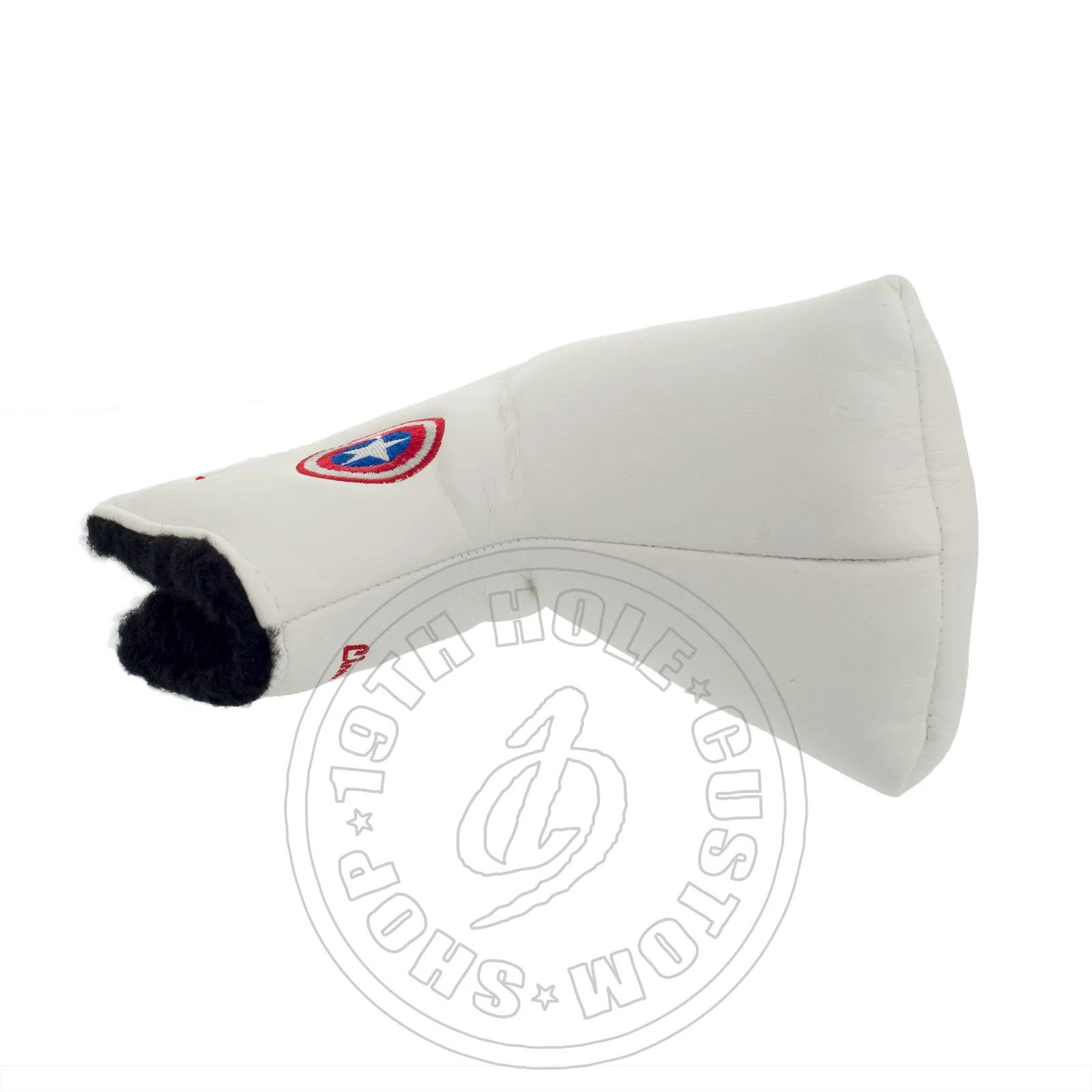 Captain America Headcover for Blade and Midsize Mallet Putter, White