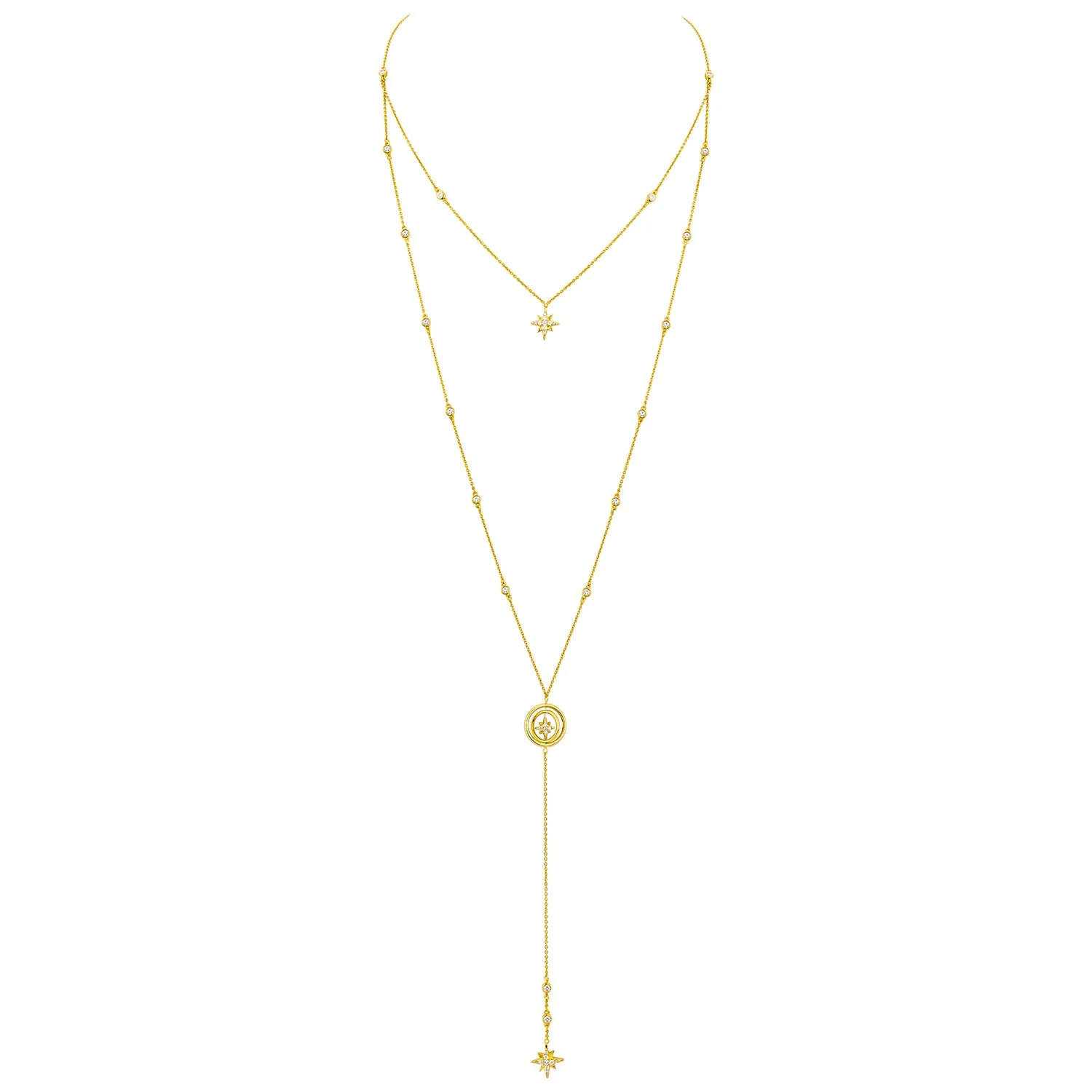 Celestial Long Lariat - Gold