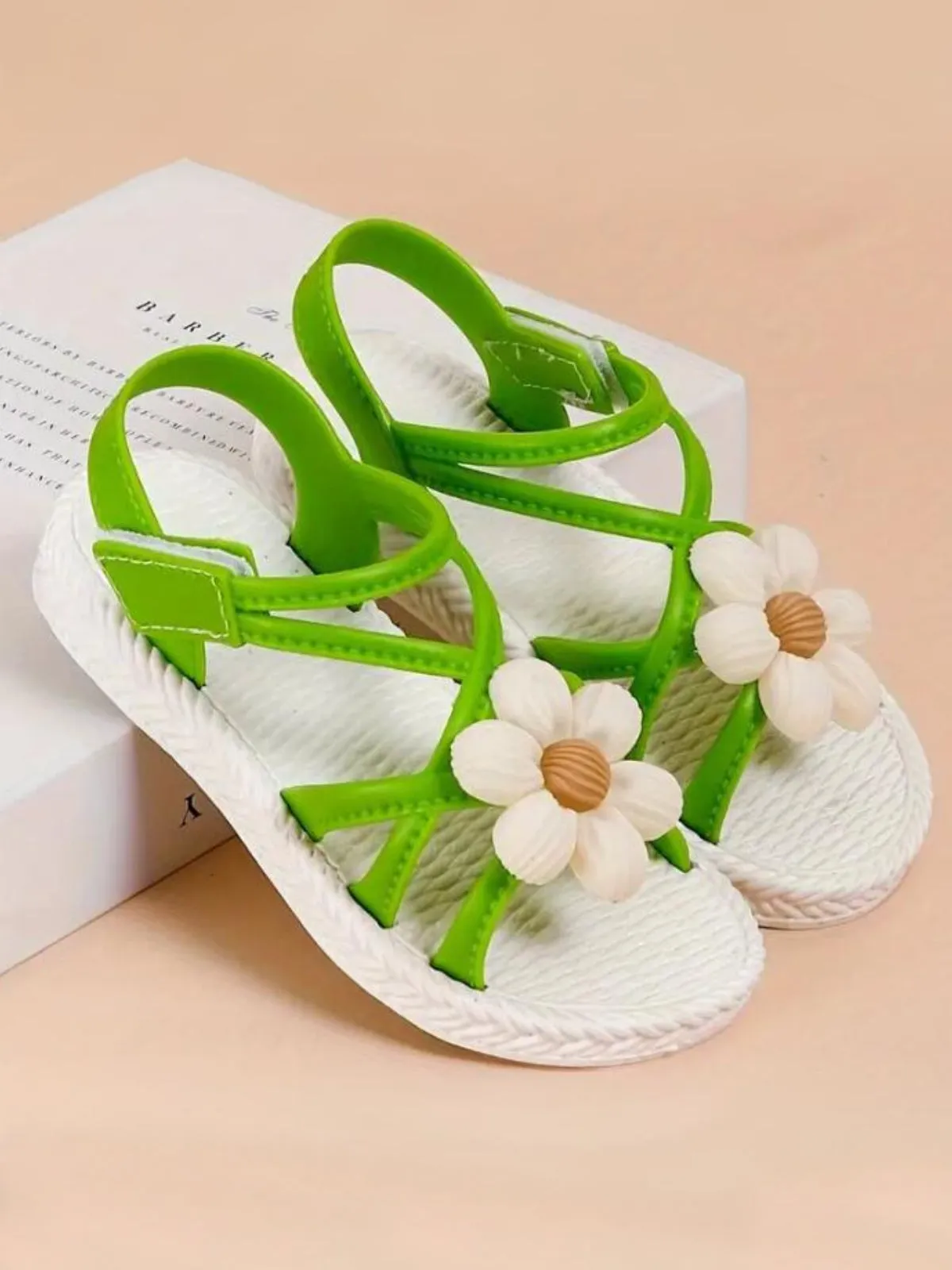 Charming Girls' Floral Sandals with Cute Daisy Design By Liv and Mia