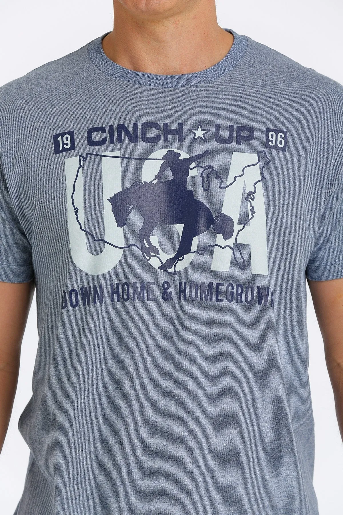 CINCH MEN'S CINCH UP TEE - DENIM BLUE STYLE MTT1690500