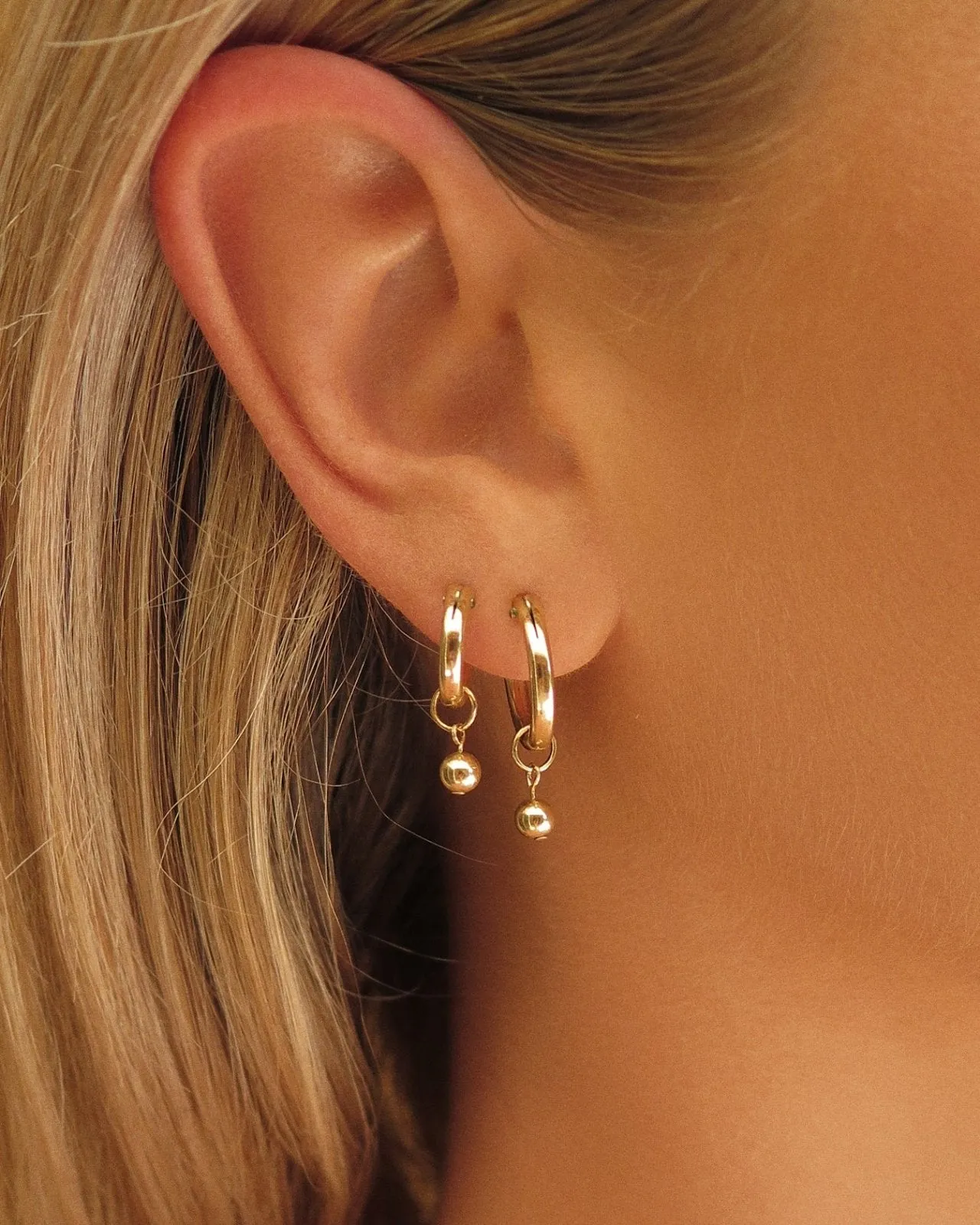 Classic Thick Hoop Earrings