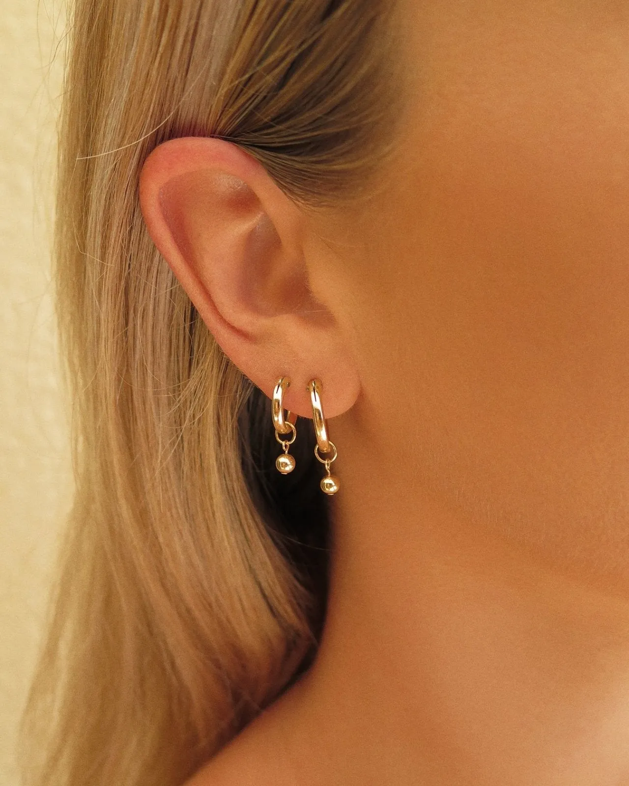 Classic Thick Hoop Earrings