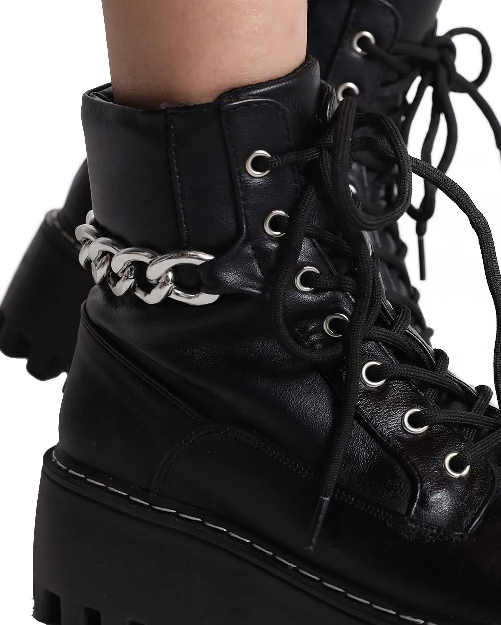 Desperate Measures Chain Platform Boots