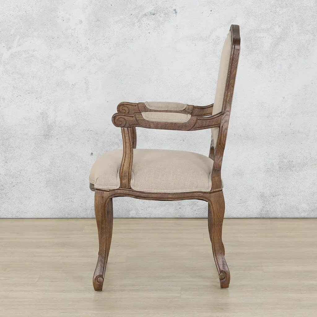 Duke Antique Dark Oak Carver Dining Chair