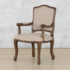 Duke Antique Dark Oak Carver Dining Chair