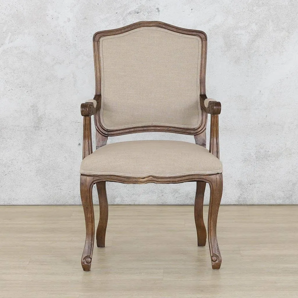 Duke Antique Dark Oak Carver Dining Chair