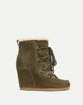 Elfred Suede Wedge Bootie