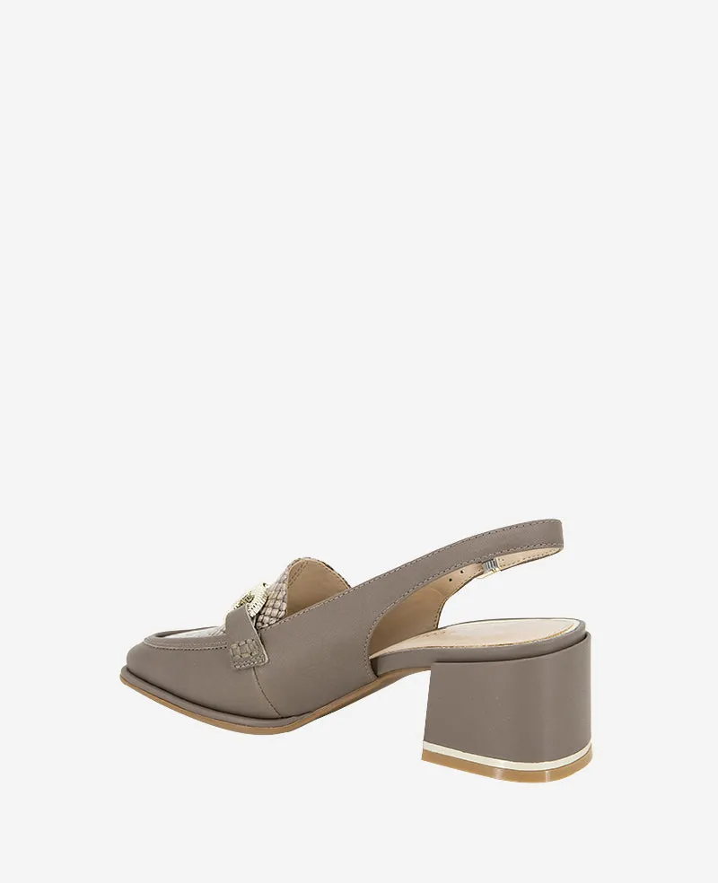 Elina Leather Slingback Loafer