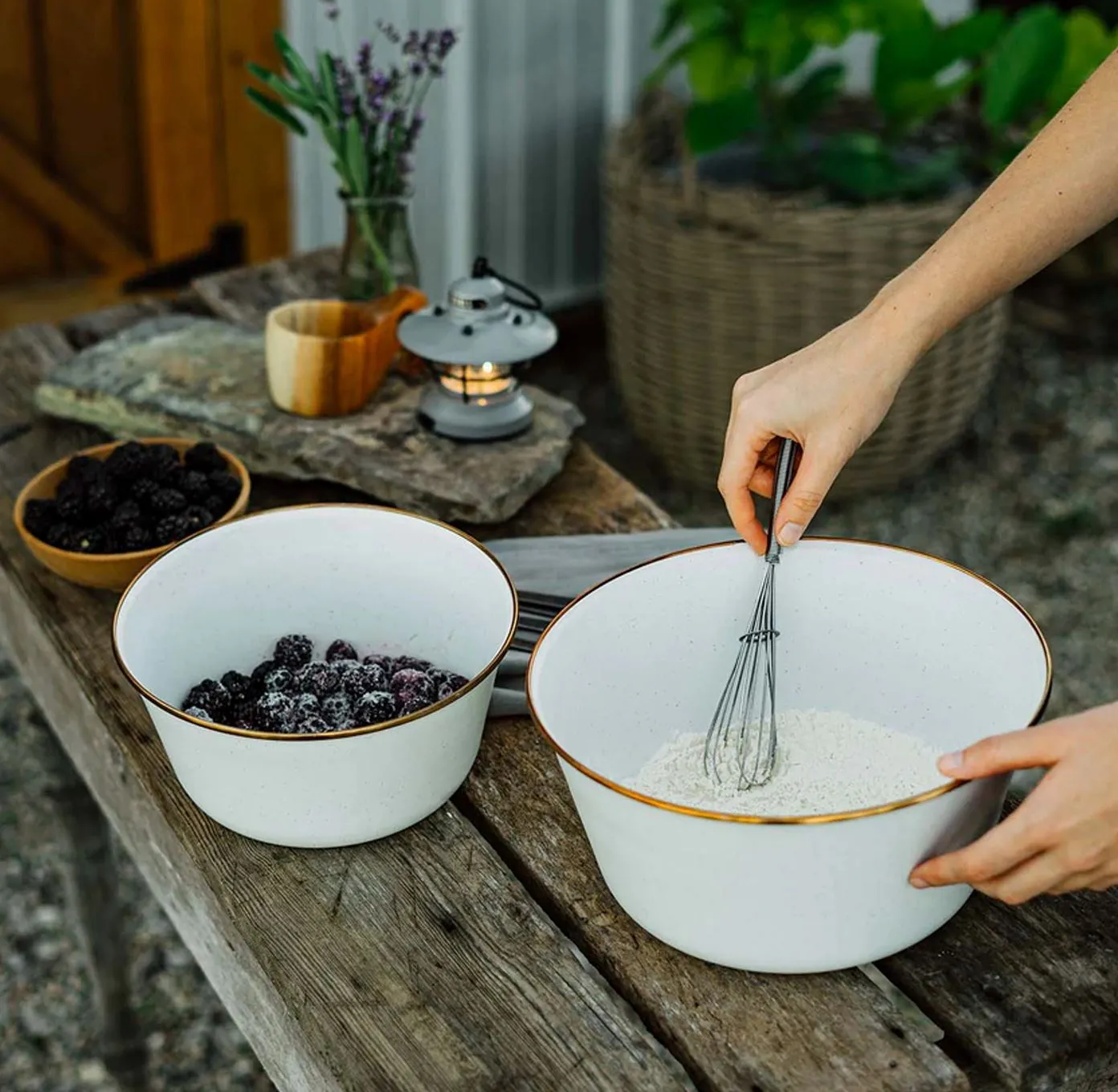 Enamel Mixing Bowl Set