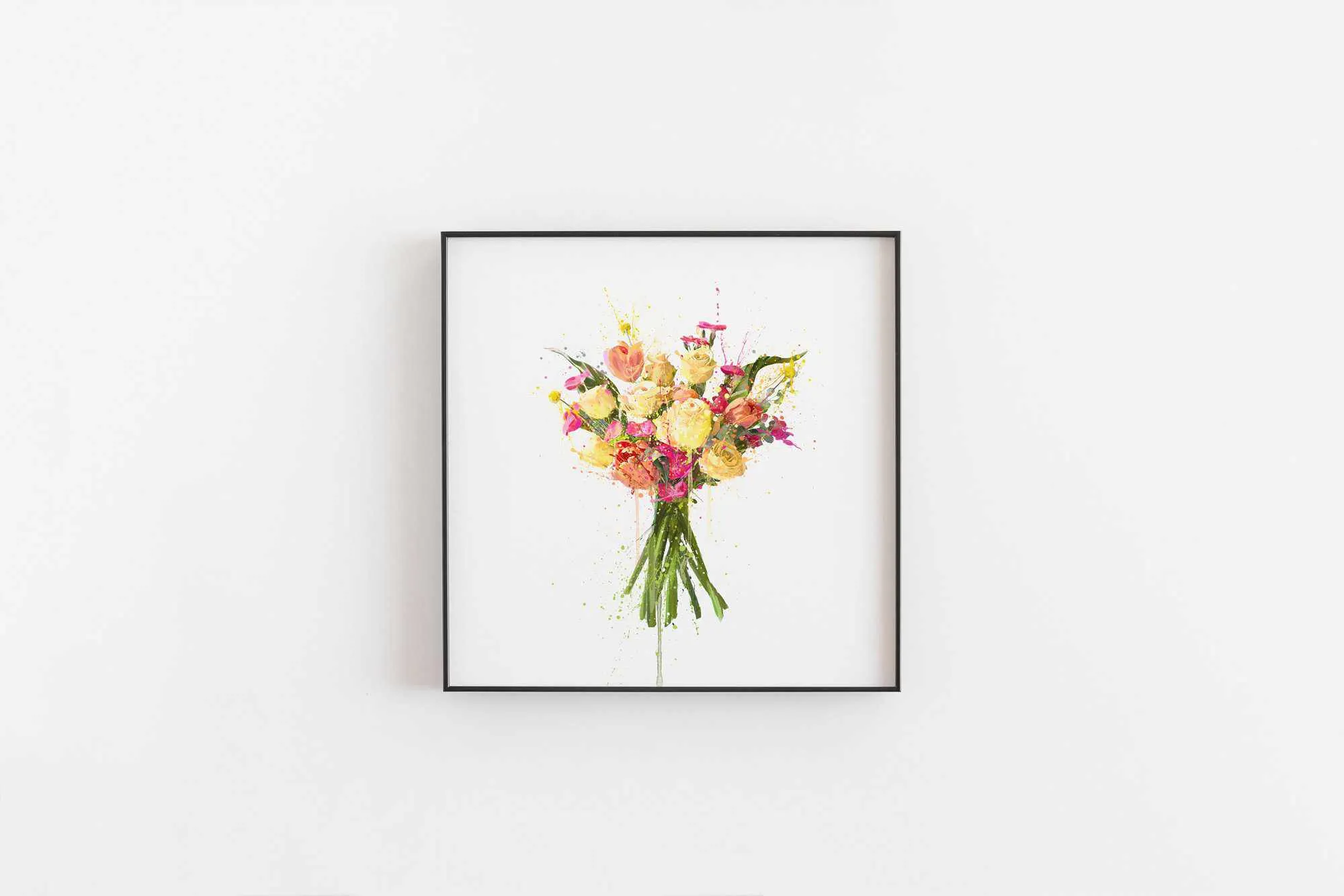 Flower Wall Art Print 'Lemon Drizzle'