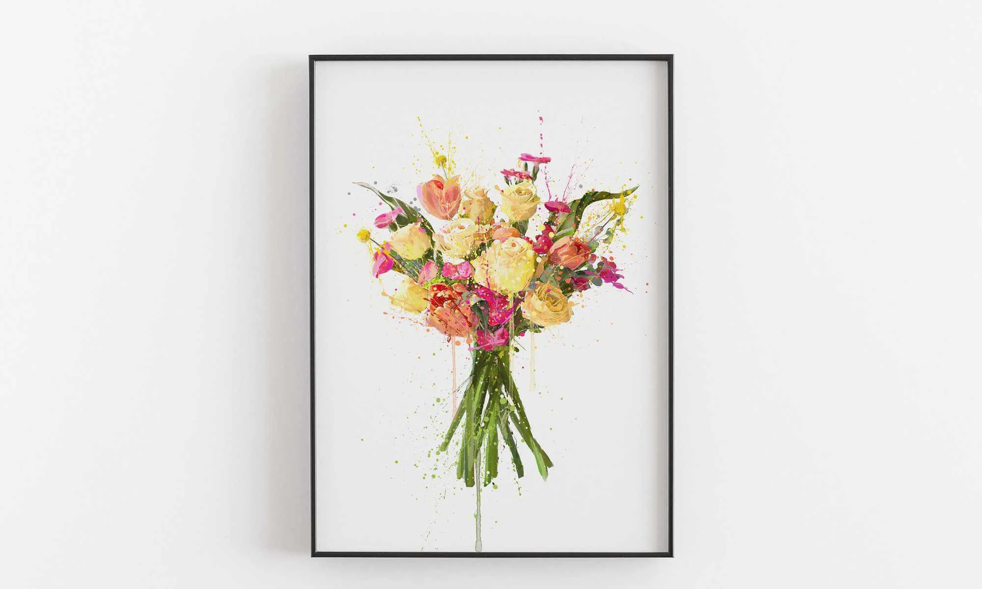 Flower Wall Art Print 'Lemon Drizzle'