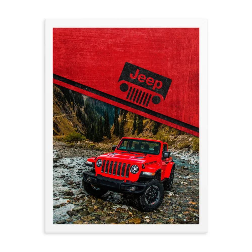 Framed poster - Off Road Jeep