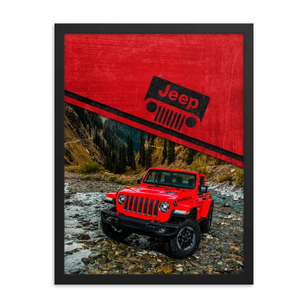 Framed poster - Off Road Jeep