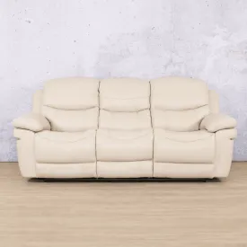 Geneva 3 Seater Leather Recliner