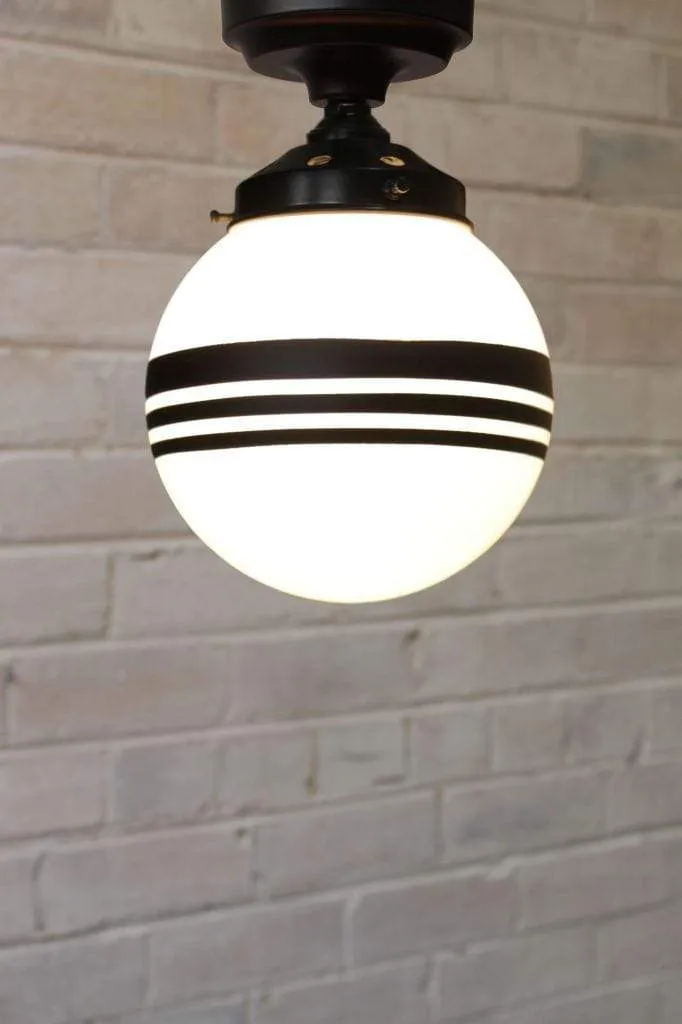 Glass Ball Batten Light