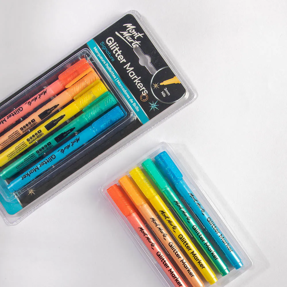 Glitter Markers Signature 5pc