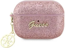 Guess Glitter Flake 4G Charm Collection for Airpods Pro 2 Pink - GUAP2GLGSHP