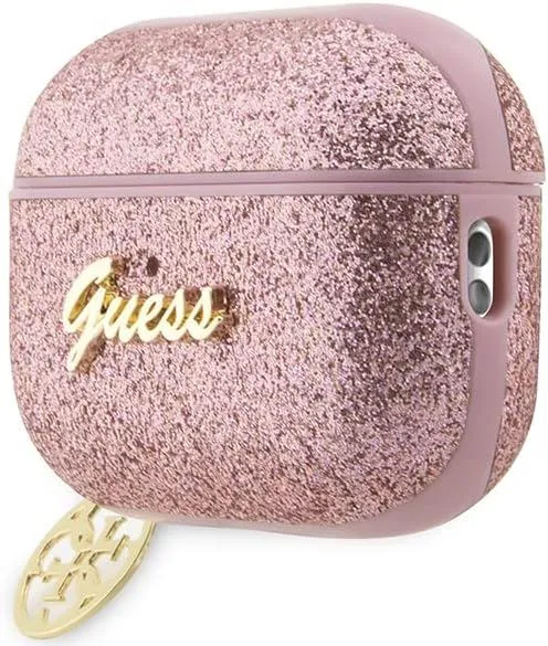 Guess Glitter Flake 4G Charm Collection for Airpods Pro 2 Pink - GUAP2GLGSHP