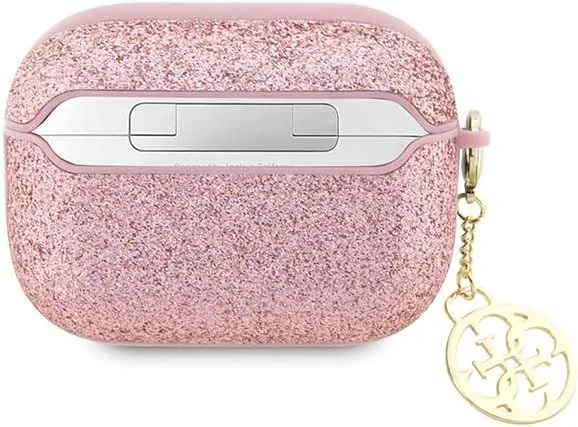 Guess Glitter Flake 4G Charm Collection for Airpods Pro 2 Pink - GUAP2GLGSHP