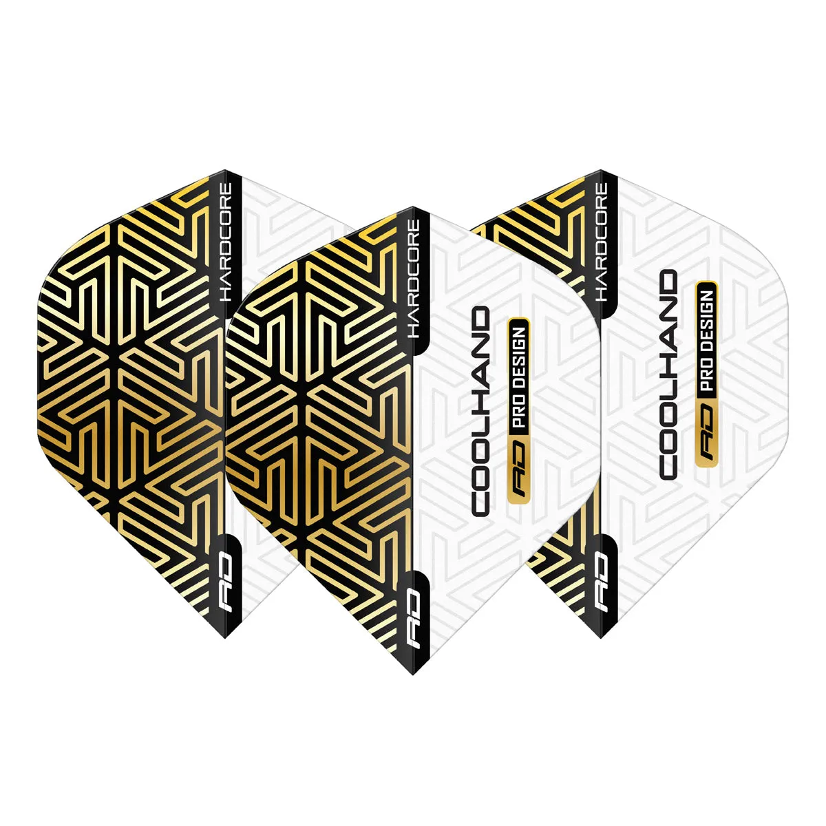 Hardcore Premium Luke Humphries Gold & White Standard Dart Flights by Red Dragon