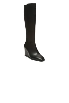 Jessica Wedge Boots - Black